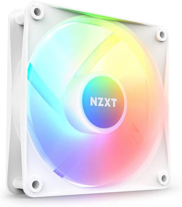 NZXT F120 RGB Core - RF-C12SF-W1 - Ventilador RGB de 120 mm montado en hub - 8 ledes controlables individualmente - Presión estática alta y flujo de aire - Funcionamiento silencioso - Blanco